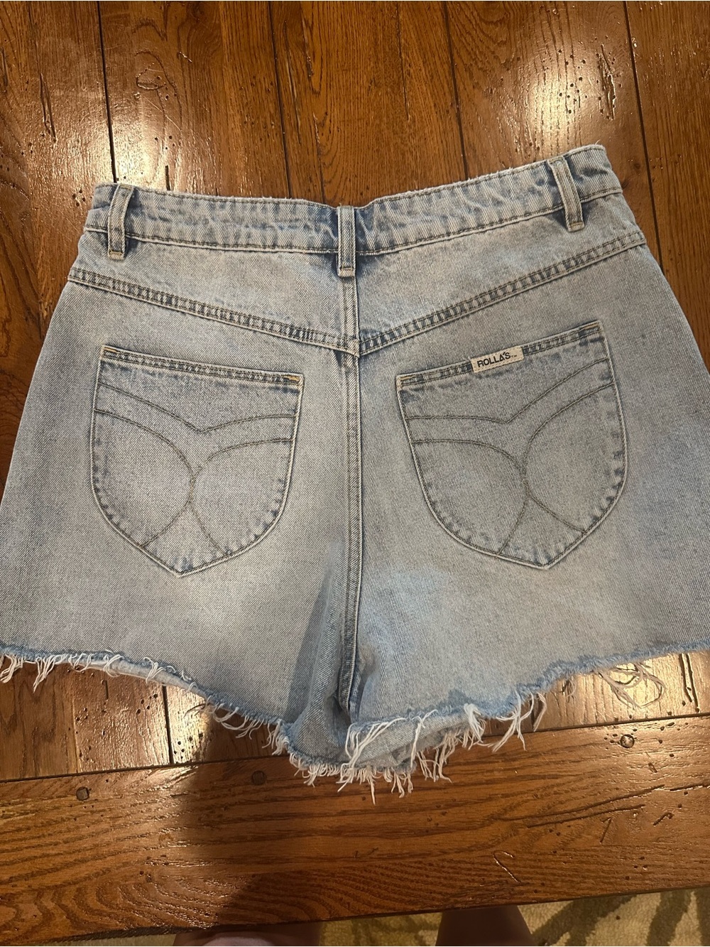 Title:
Rolla’s Mirage High Rise Loose Fit Distressed Denim Shorts Size 31 - Picture 5 of 8